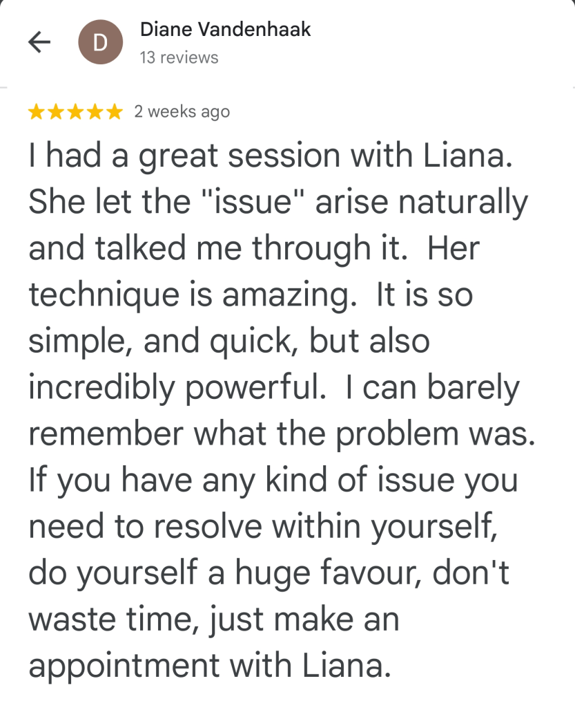 technique is amazing, issue to resolve within self