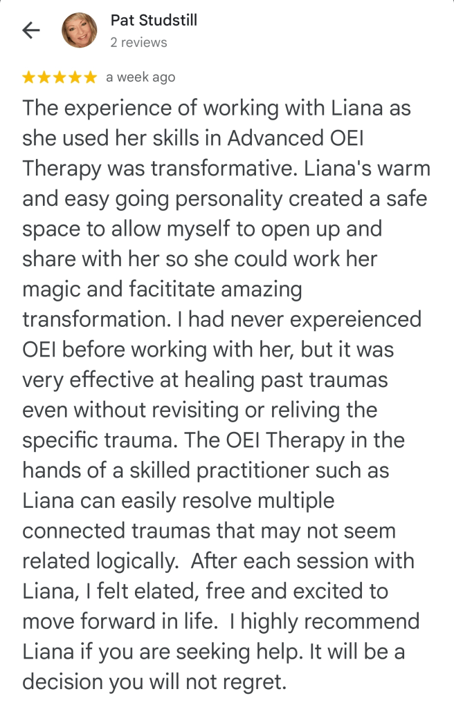 OEI therapy trauma recovery